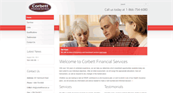 Desktop Screenshot of corbettfinancial.ca